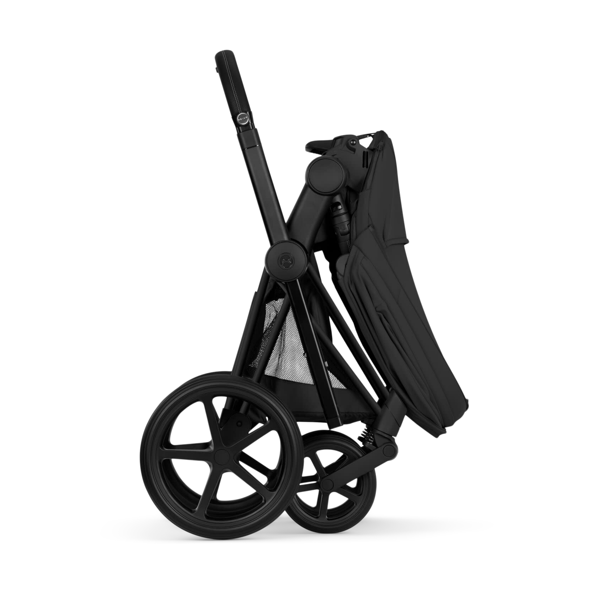 Cybex PRIAM Stroller - Matte Black Frame/Sepia Black Lux Seat.