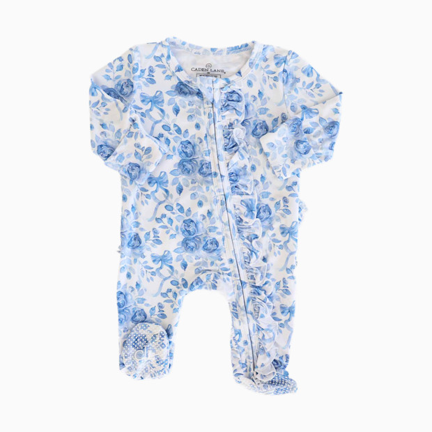 Caden Lane Ruffle Zipper Footie.