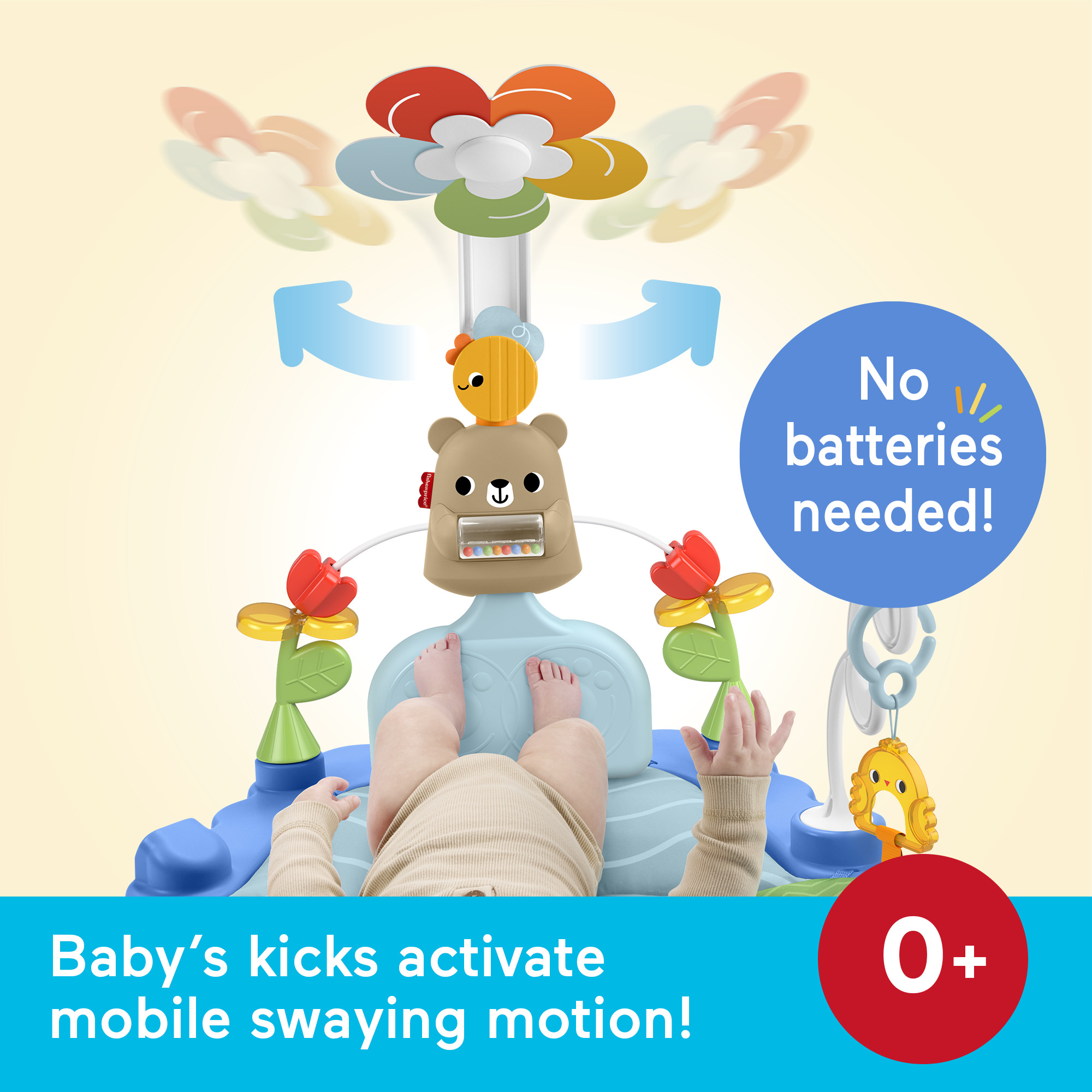 Fisher-Price 3 in 1 Kick & Sway Activity Gym.