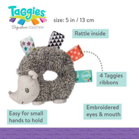 Mary Meyer Baby Rattle - Taggies Heather Hedgehog.