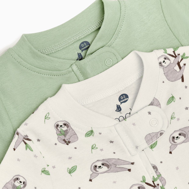 Organic Cotton 2-Way Zip Footie (2 Pack).