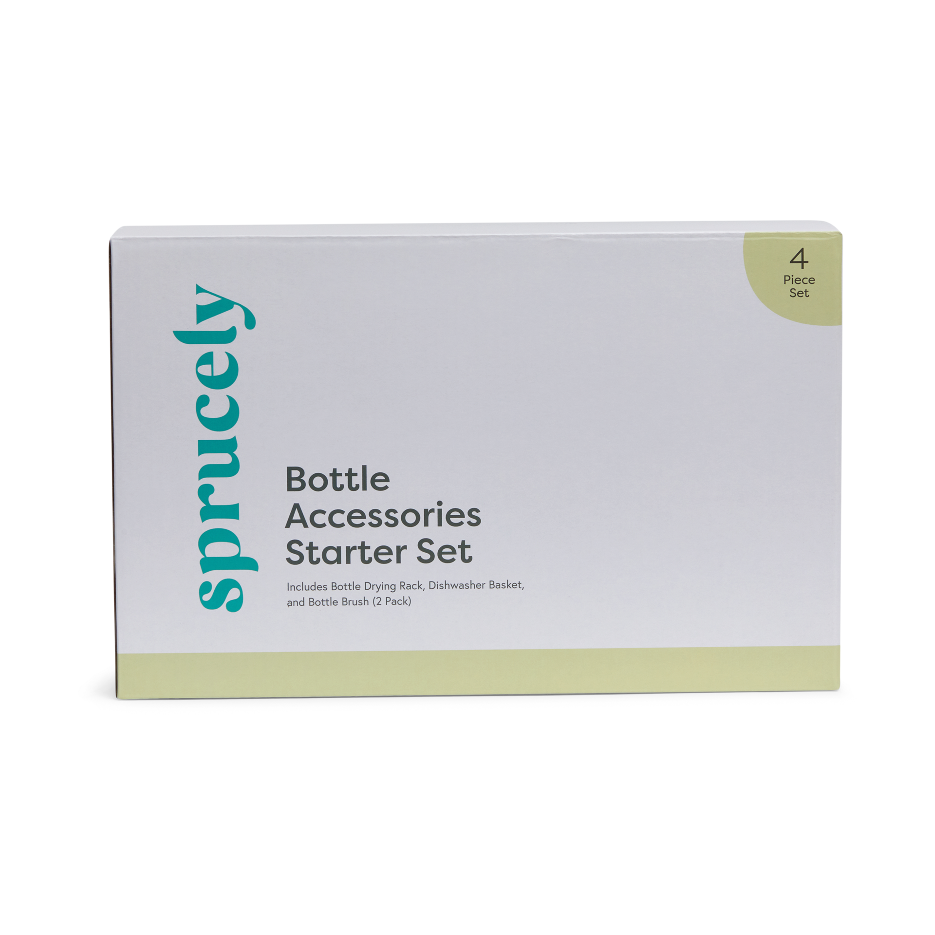 Sprucely Bottle Accessories Starter Set - White/Grey.