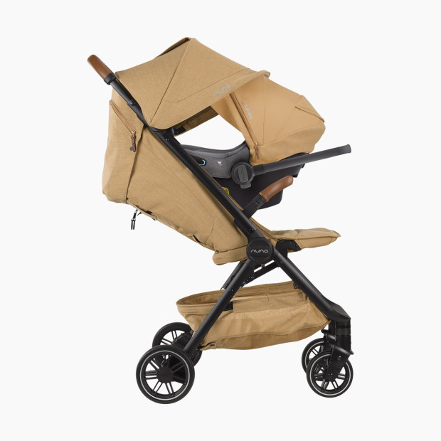 Nuna TRVL Easy Fold Compact Stroller & Carry Bag - Camel.