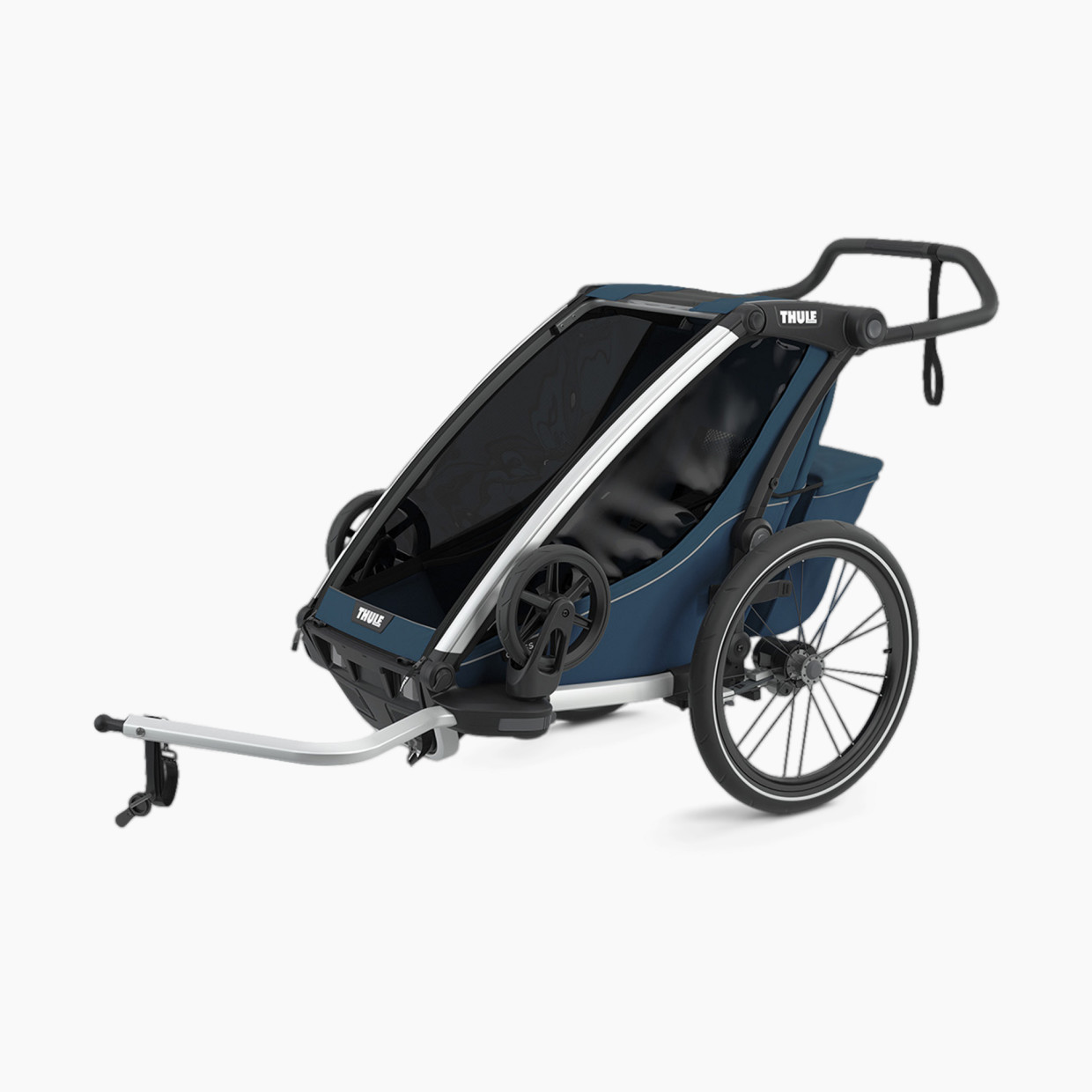 Thule Chariot Cross 2 + Cycle/Stroll Jogging Stroller - Majolica Blue.