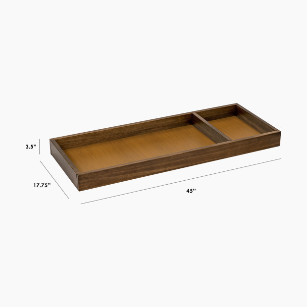 babyletto Universal Wide Removable Changing Tray - Natural Walnut.