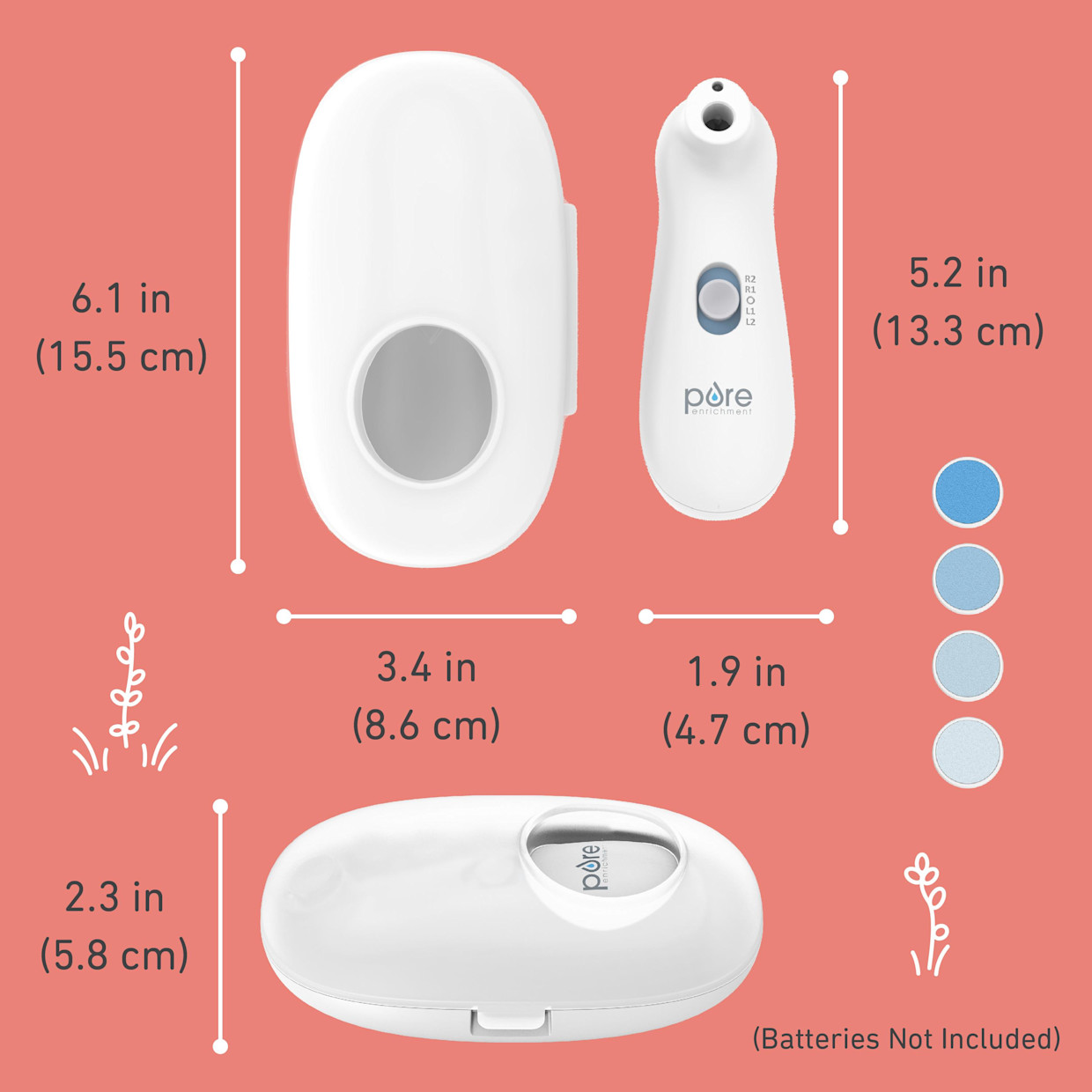 Pure Enrichment PureBaby Electric Nail Trimmer - White.