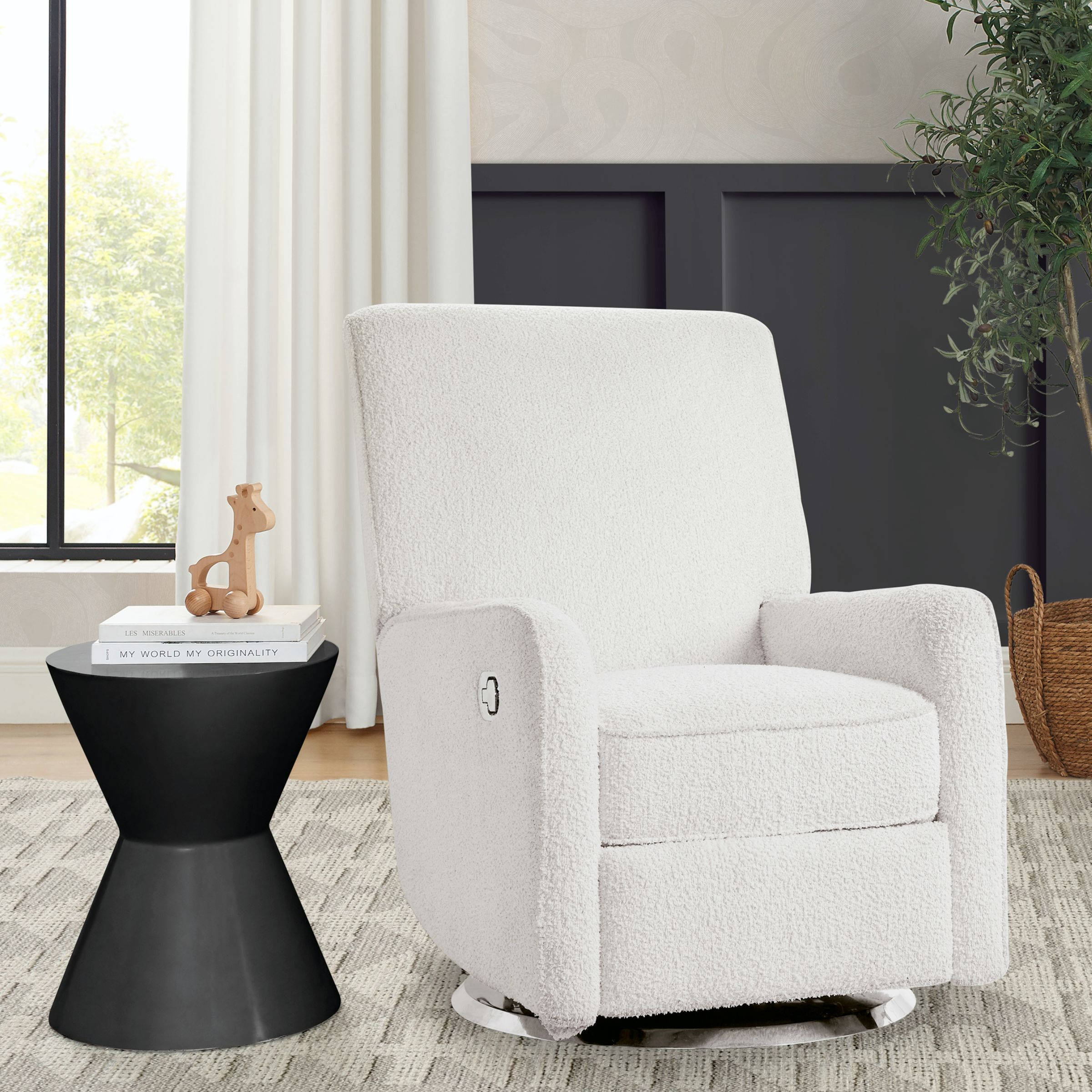 Delta Children Nest Nursery Swivel Recliner.