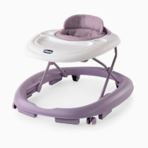 Chicco Mod Walker Foldable Infant Walker, 3 Height Adjustments, BPA-Free Tray with 2 Cup Holders, Brake Pads, for Children up to 26 lbs., Space-Saving Compact Fold | Lavender/Purple