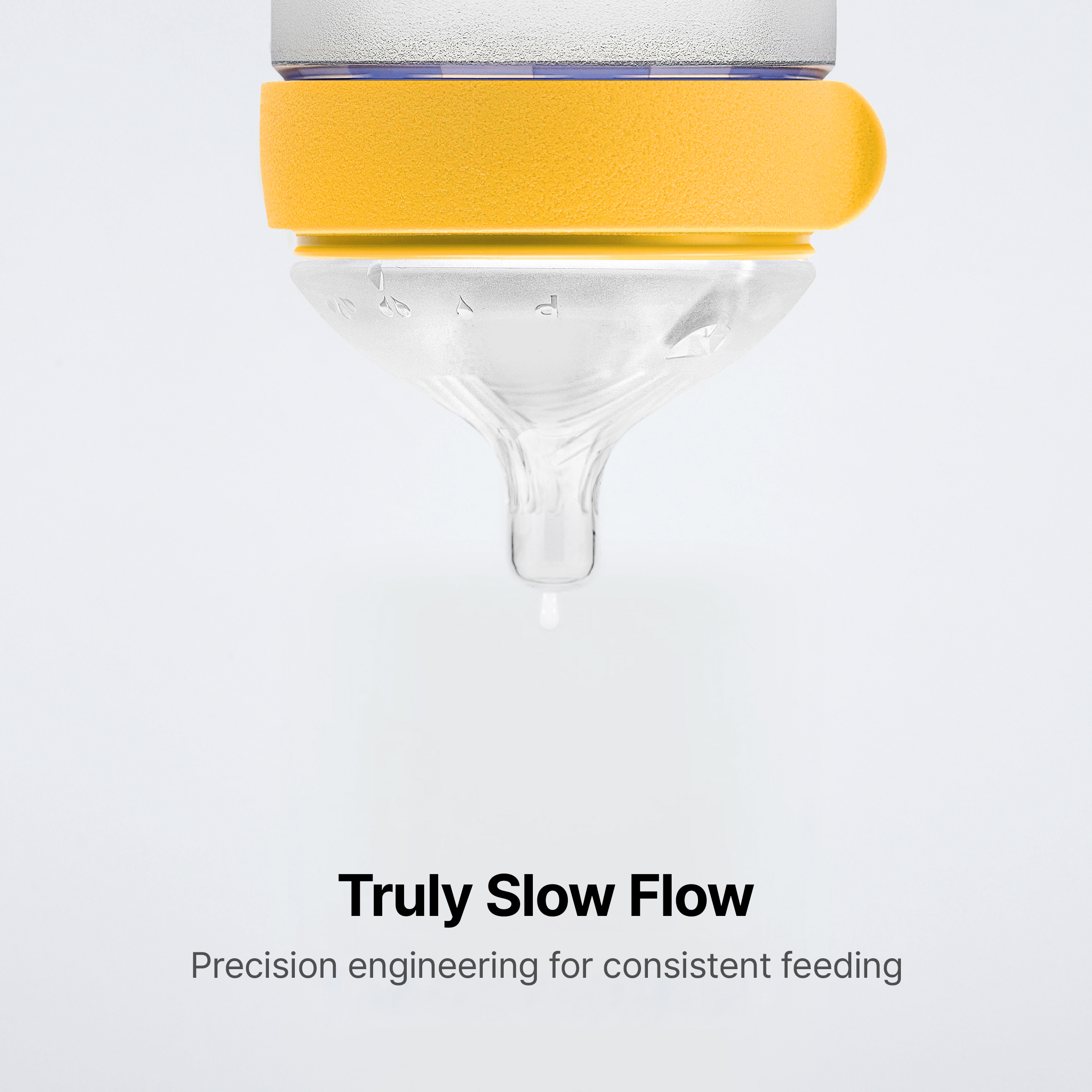 Comotomo Silicone Baby Bottle 2.0 - Yellow, 5 Oz, 4.