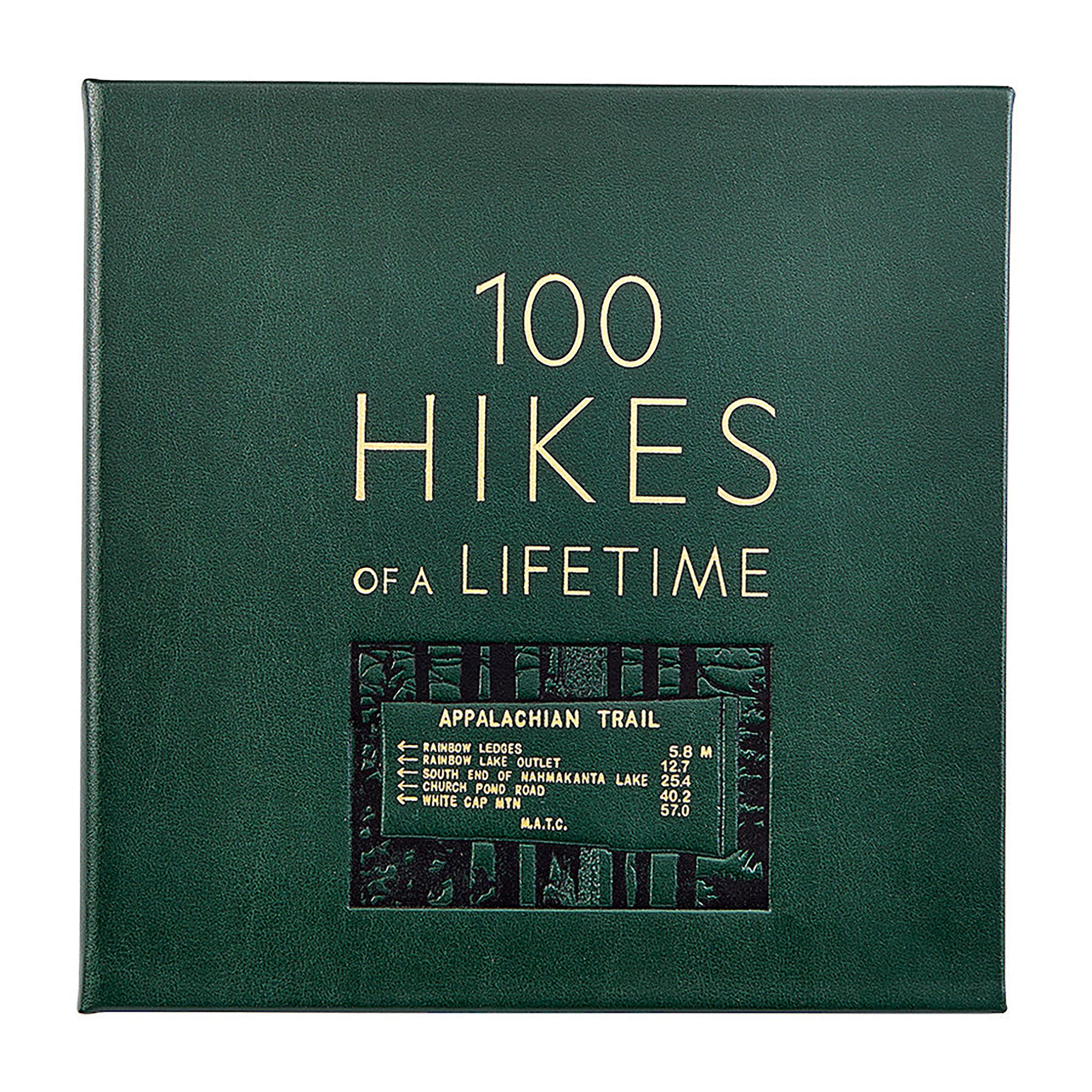 100 Hikes of a Lifetime Leather-Bound Book.
