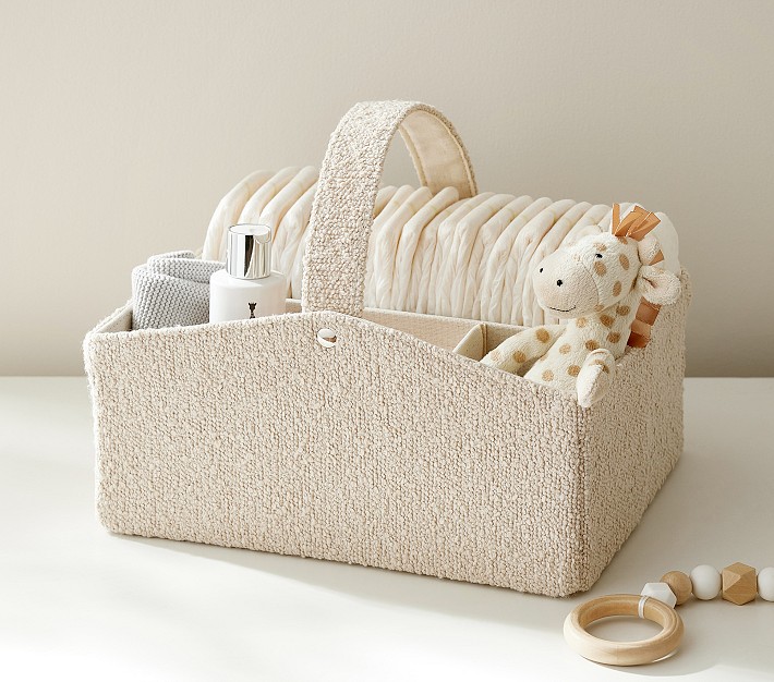 Pottery Barn Kids Boucle Nursery Caddy.