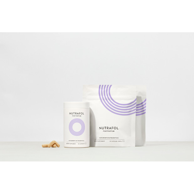 Nutrafol Postpartum Hair Growth Supplement 3-Month Delivery.