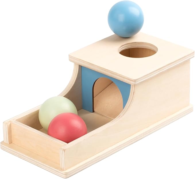 Busy edition Wooden Object Permanence Box.