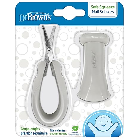 Dr. Brown's Safe Squeeze Nail Scissors.