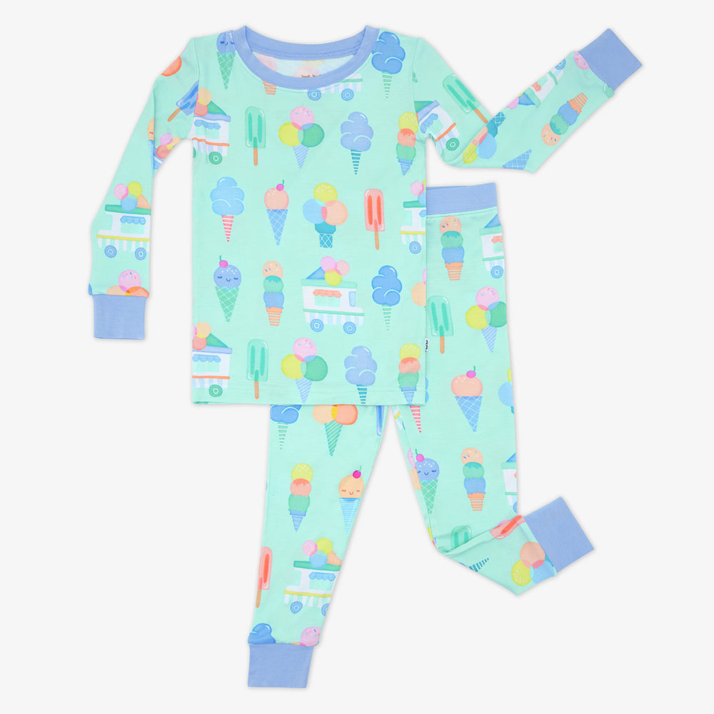 Little Sleepies Sweet Scoops Two-Piece Pajama Set.