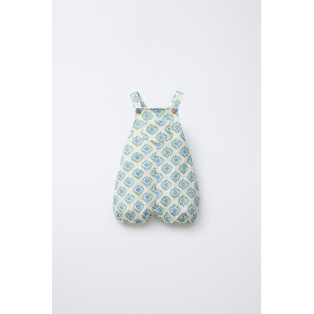 Printed Overall Shorts.