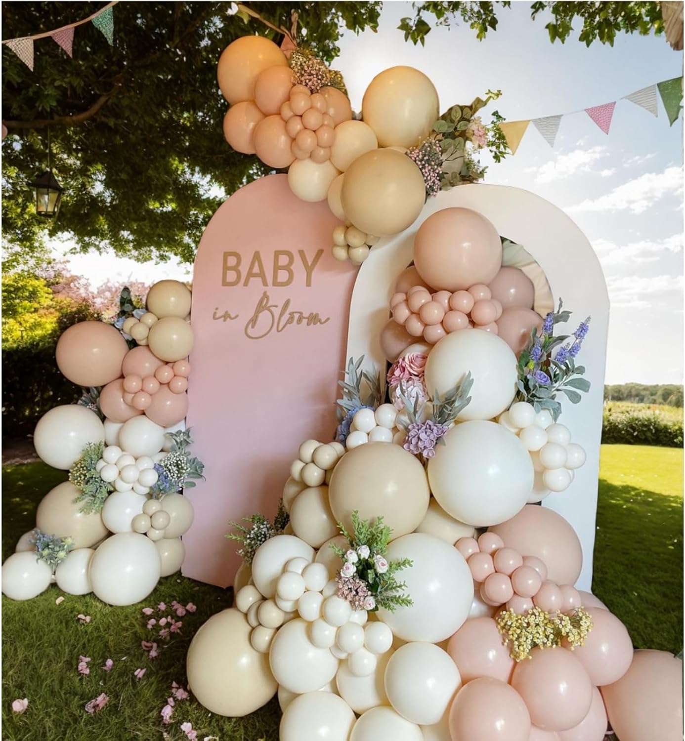 Boho Dusty Pink Balloon Garland Kit.