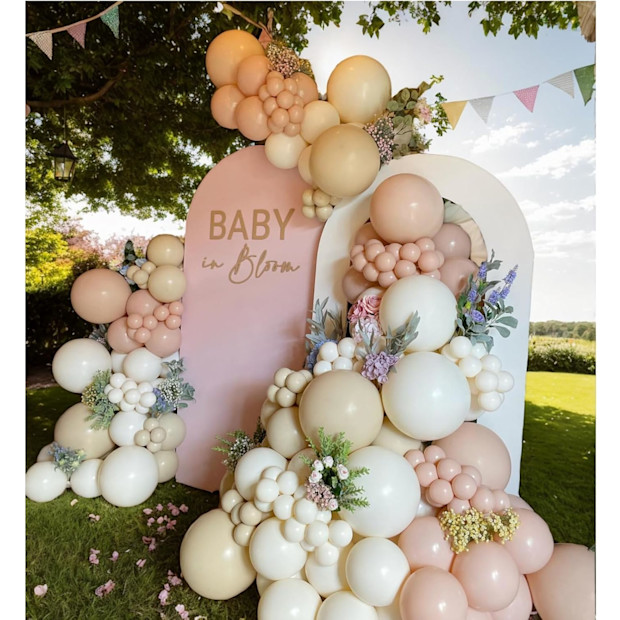 Boho Dusty Pink Balloon Garland Kit.