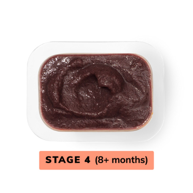 Little Spoon Baby Blends Stage 3 - Pear, Blueberry, Chickpea, Spinach + Rosemary.