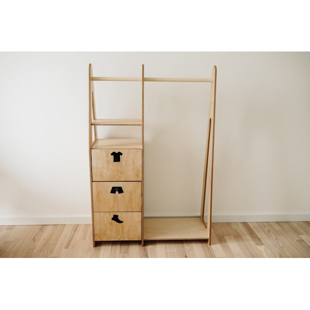 DuckWoodworksShop Montessori Children Wardrobe.
