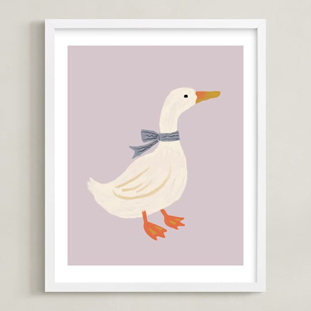 Minted Duck With Ribbon.