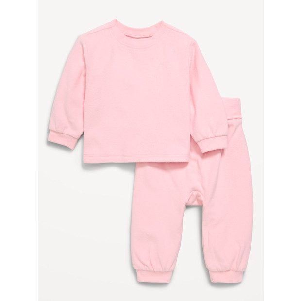 Cozy-Knit Long-Sleeve Top and Leggings Set .