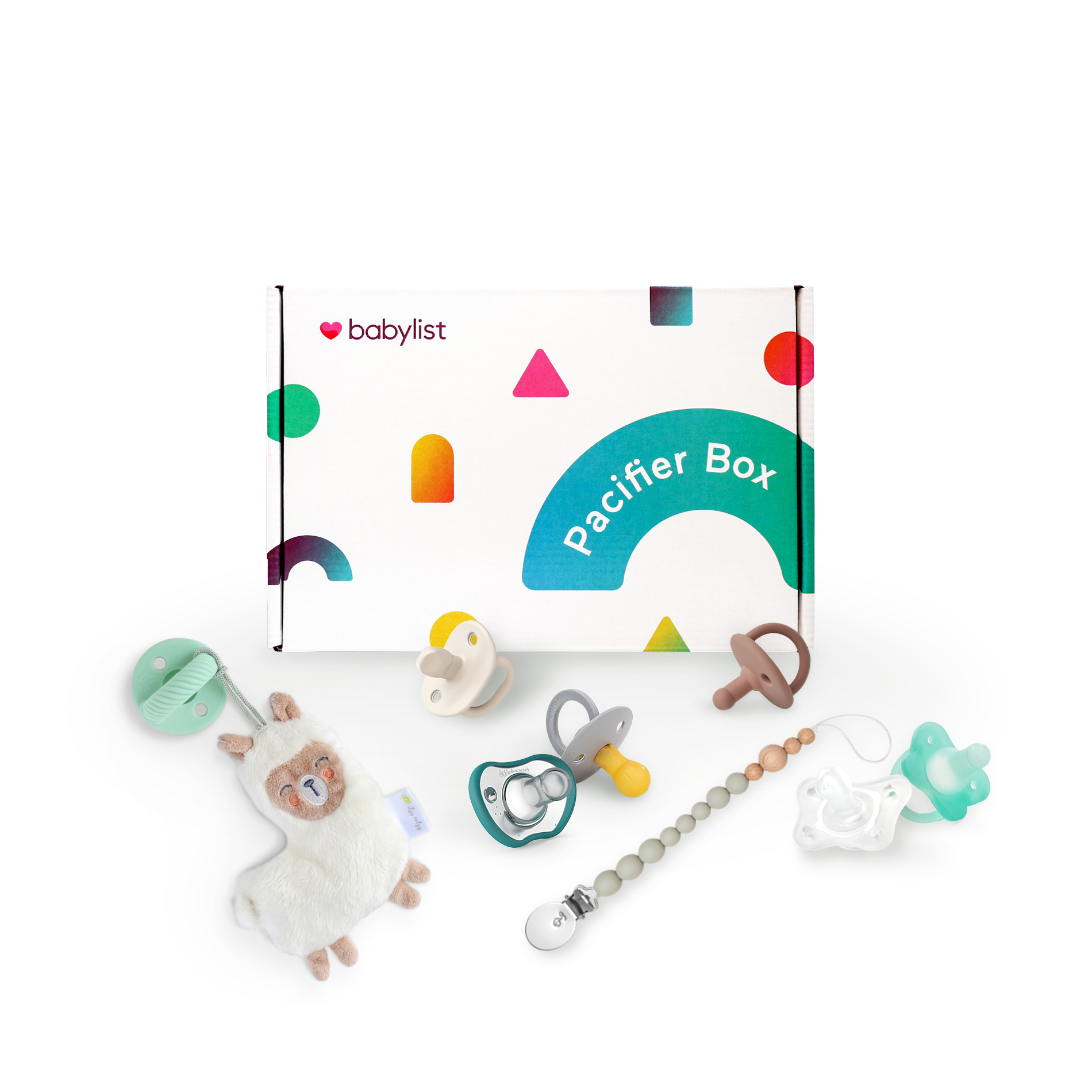 Babylist Pacifier Box (7 Pacifiers + 1 Clip).