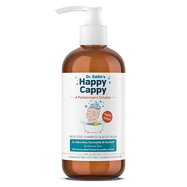 Dr. Eddie’s Happy Cappy Medicated Seborrheic Dermatitis Shampoo for Children.