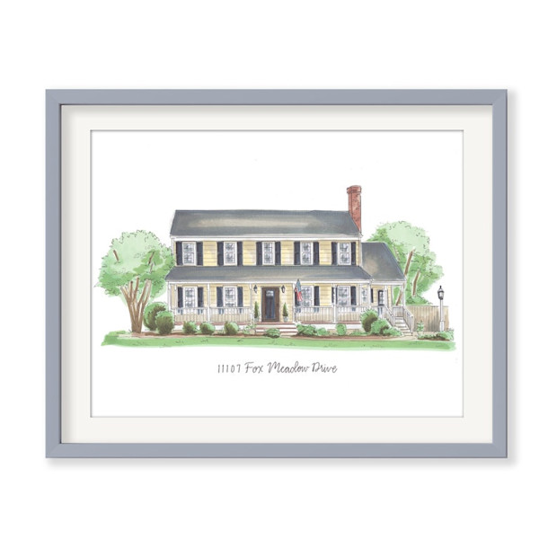 elliedawndesigns Custom House Drawing House.