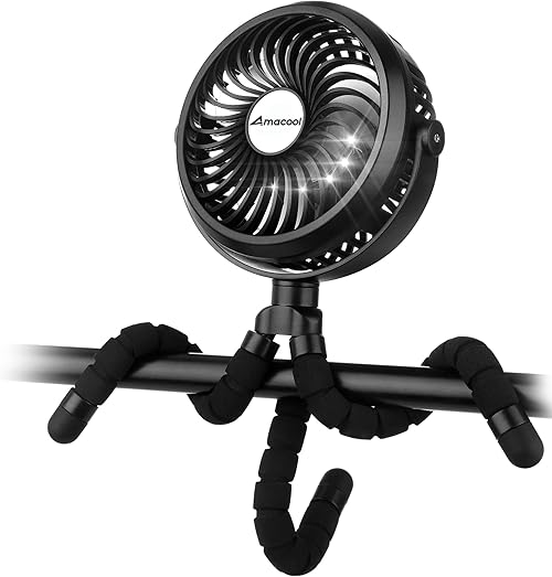 AMACOOL Battery Operated Stroller Fan.
