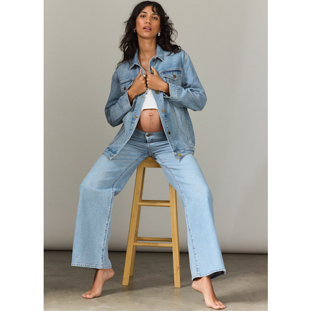 The Classic Maternity Jean Jacket.