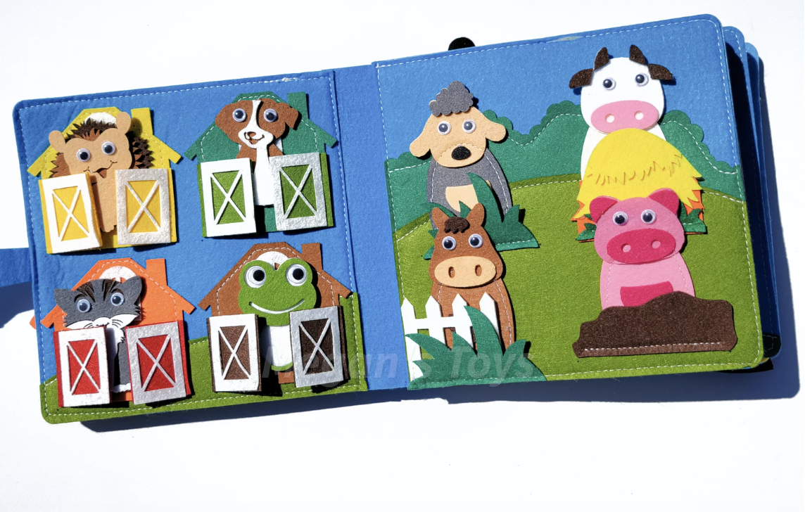 Personalized Montessori Felt Quiet Book.