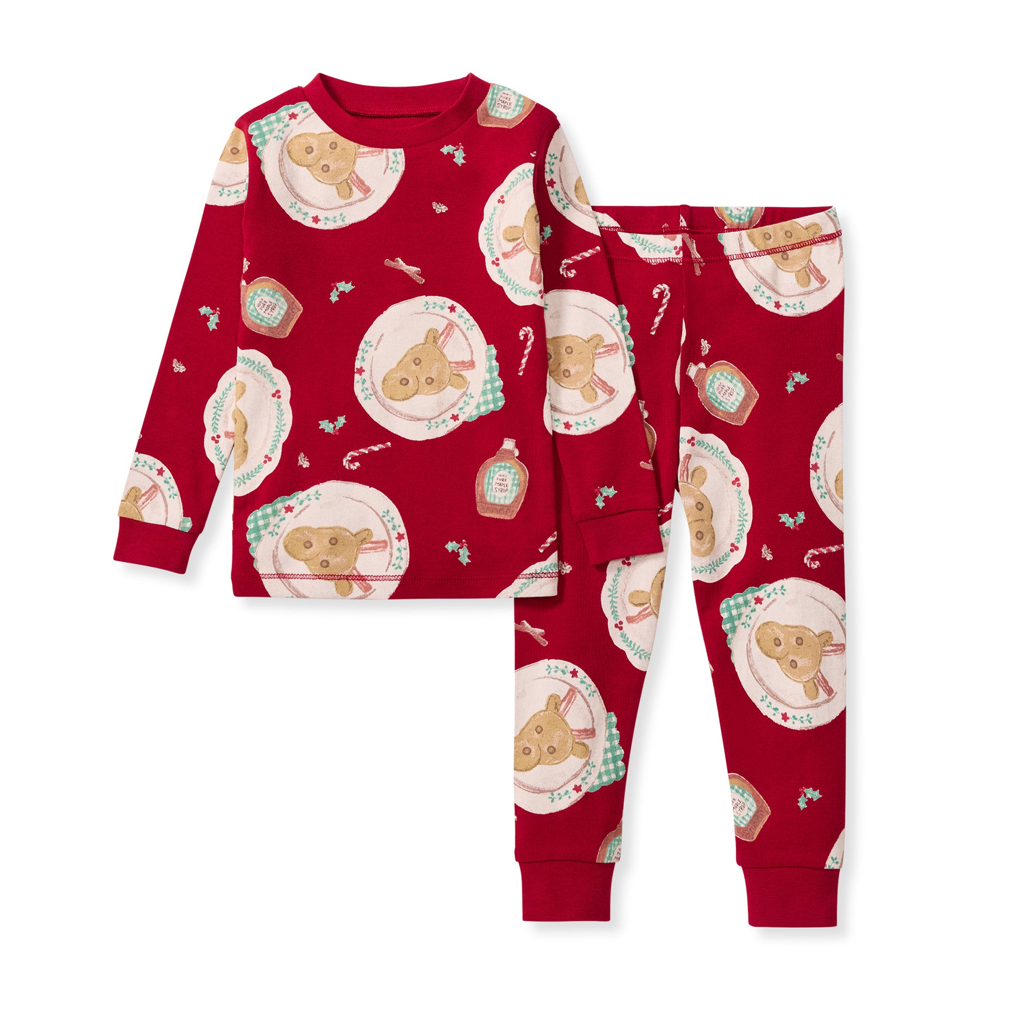 Burt's Bees Baby Christmas Breakfast Two-Piece Pajamas.
