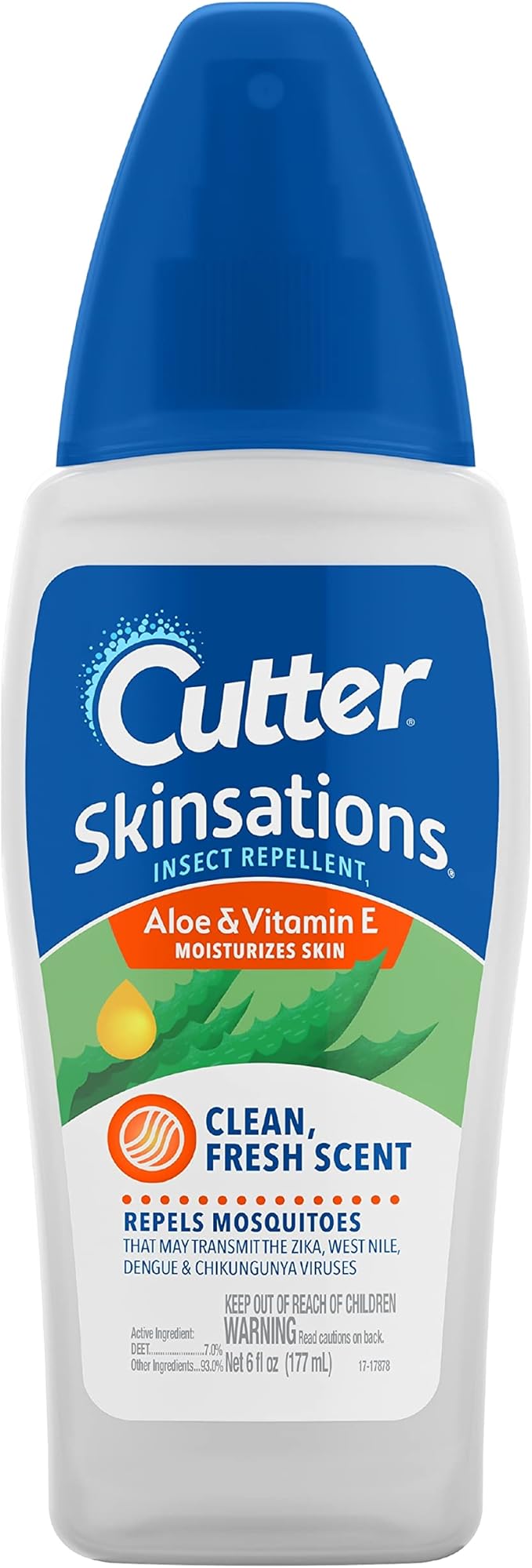 Cutter Skinsations Insect Repellent, 7% DEET.