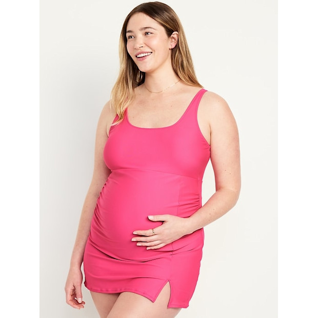 Old Navy Maternity Scoop Neck Swim Dress.