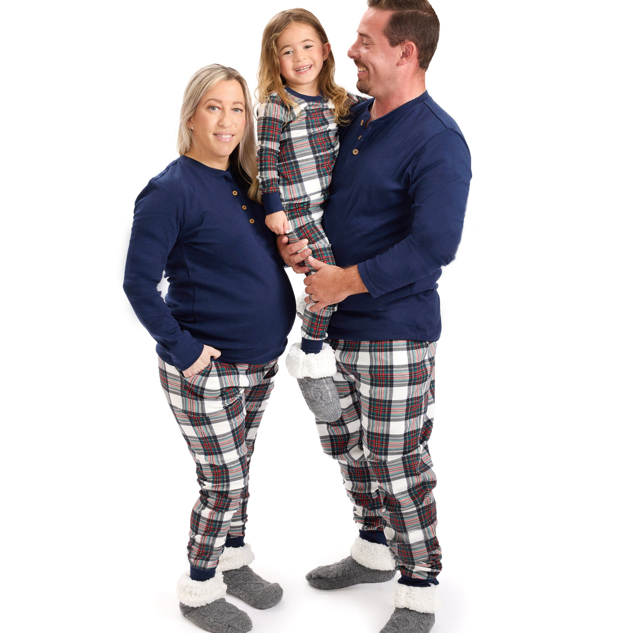Red Tartan Matching Family Pajamas.