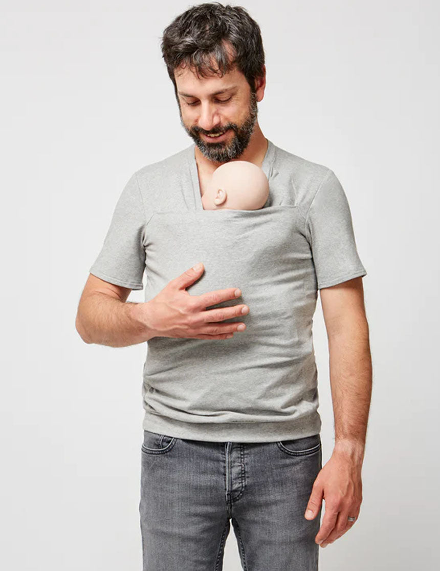 Milk & Baby Dad's Skin-To-Skin Kangaroo T-Shirt.