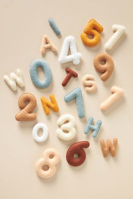 Lucy Darling Monthly Milestone Felt Numbers.