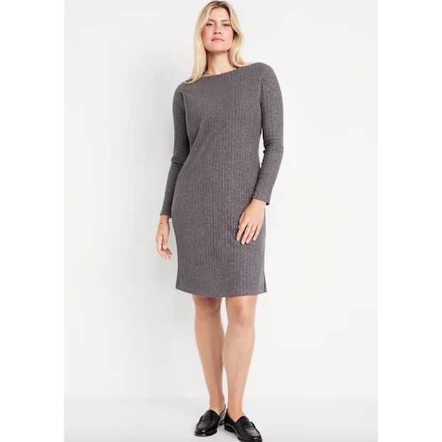 Old Navy Maternity Long Sleeve Nursing Dress.