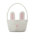 Way To Celebrate White and Pink Bunny Basket.