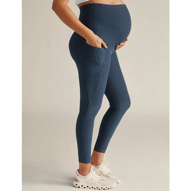 Beyond Yoga Spacedye Maternity Pocket Midi Legging.