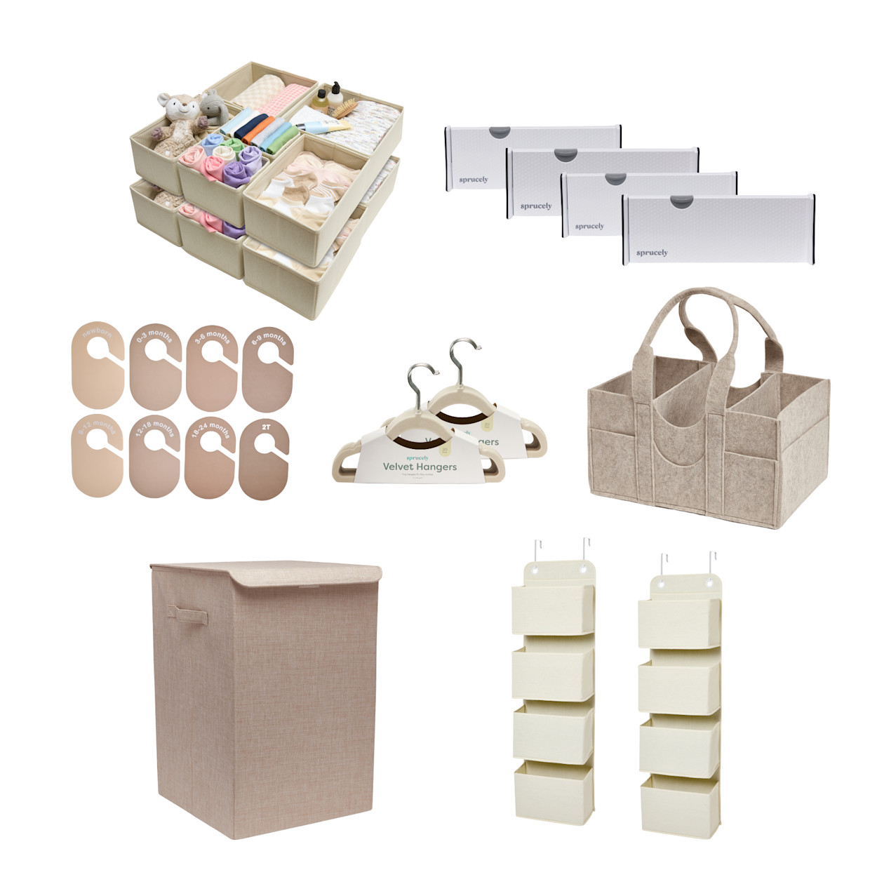 Sprucely Ultimate Nursery Organization Bundle.