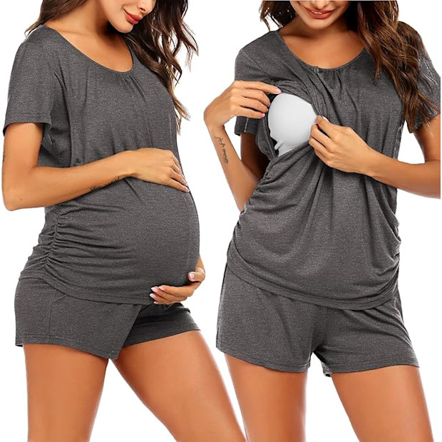 Ekouaer Nursing Pjs for Breastfeeding.