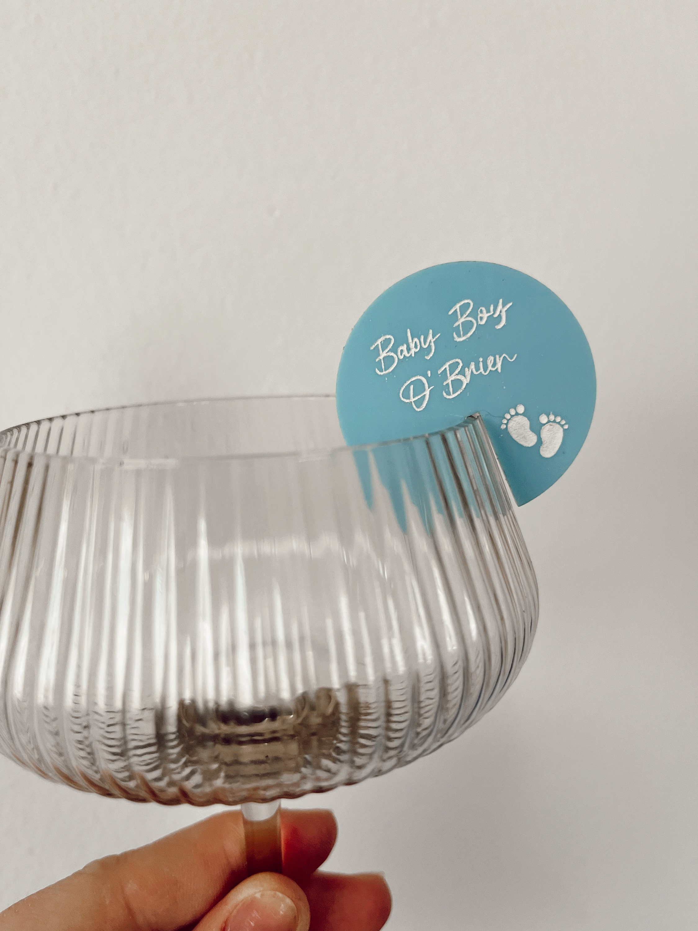 Signed by SB Personalized Baby Shower Drink Marker.