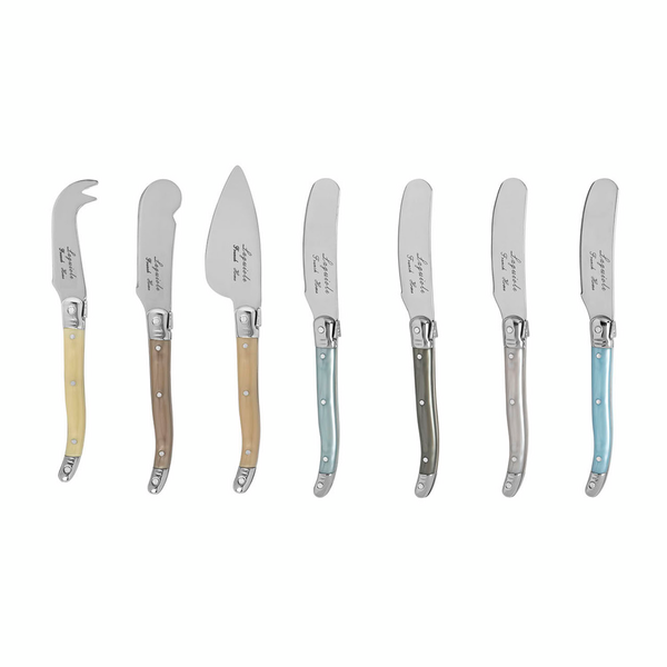 Sur la Table French Home 7-Piece Cheese Knife Set.