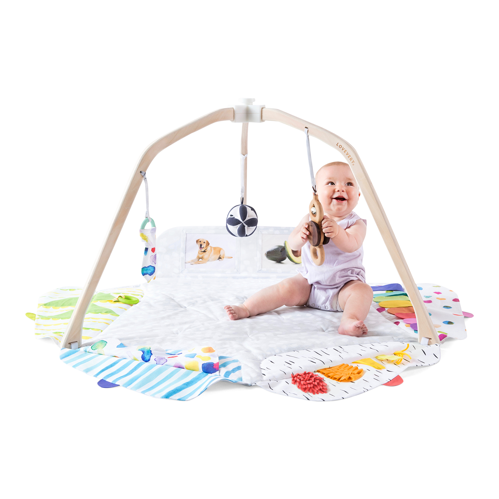 Wood baby gym Baby play gym toys organic Baby gym Baby activity center