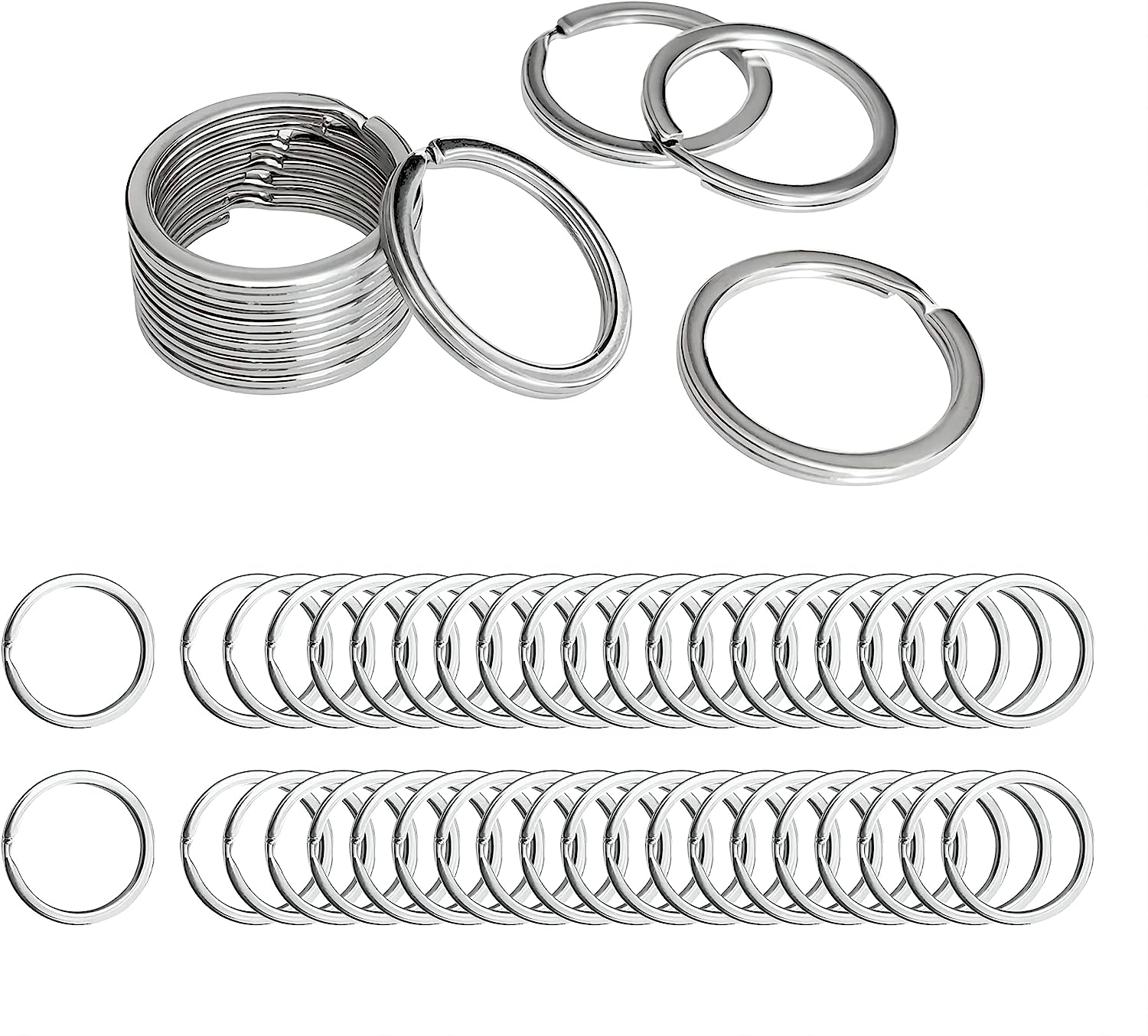  Zipper Pulls (Metal Keychain Rings) - $4.99.