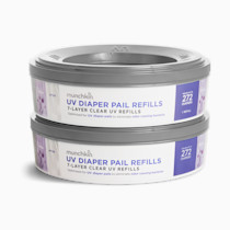 Munchkin® UV Diaper Pail Refill Rings, Holds up to 544 Newborn Diapers, 2 Pack