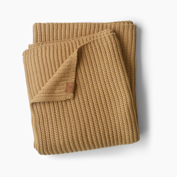 Goumi Kids Mountain Collection Organic Cotton Knit Cozy Blanket - Acorn, 50"(W) X 60"(L).