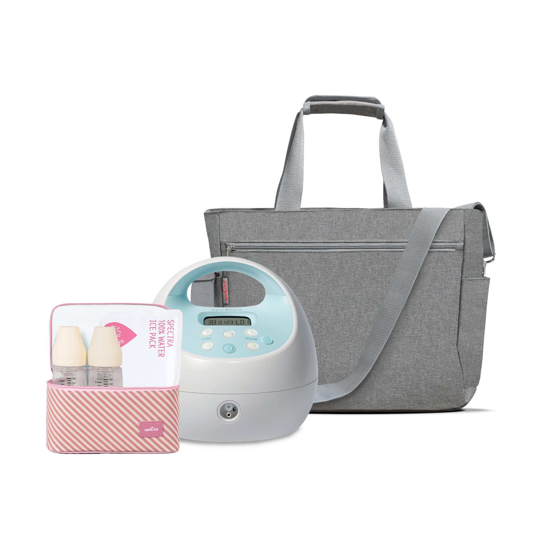 Spectra S1 Plus Electric Breast Pump with Tote Bag and Accessories.